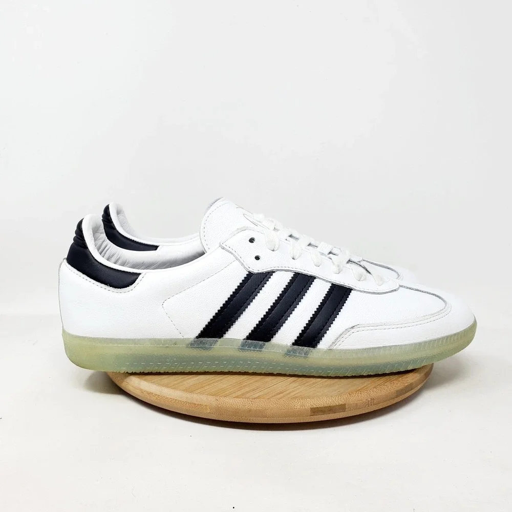Adidas Samba x Jason Dill Shoes Mens 10 White Black Soccer Low Indoor Sneaker